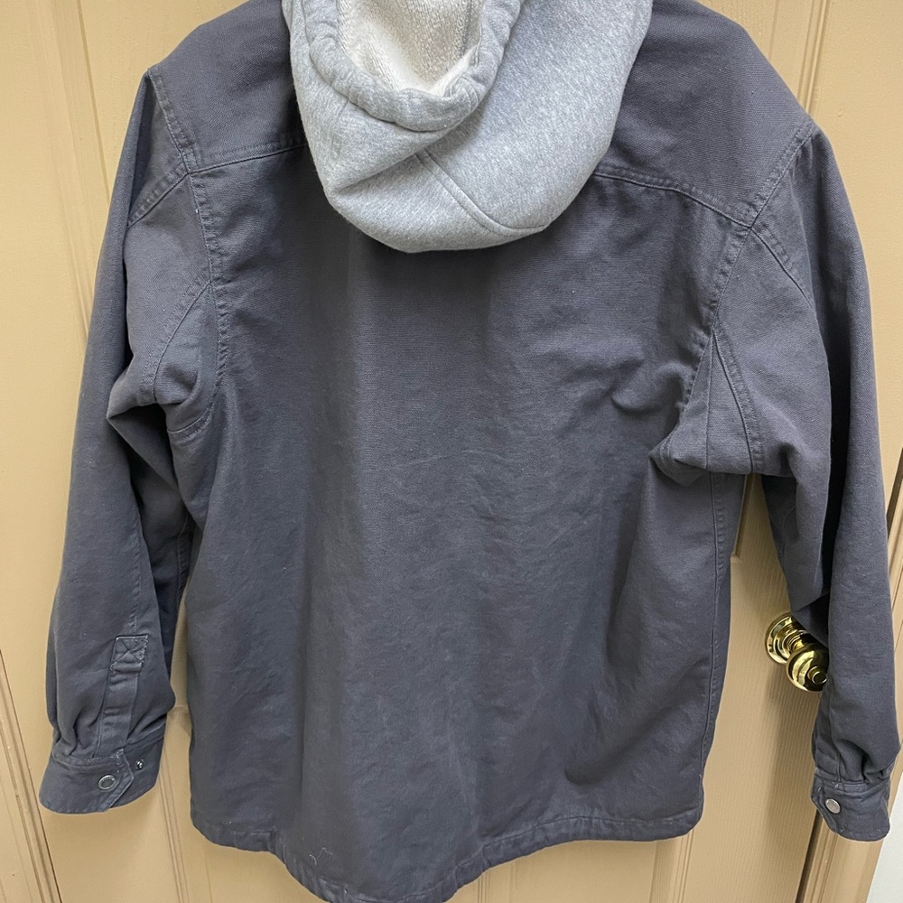 Duluth Trading Co Gray Lightweight Shirt Jacket - Picture 4 of 4